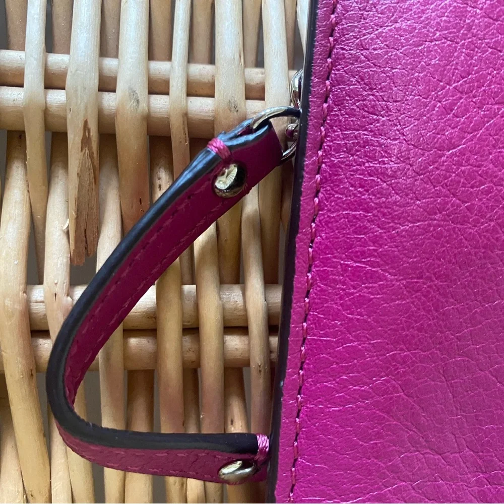 Coach Purple Fuchsia Clutch Wristlet - Picture 7 of 8